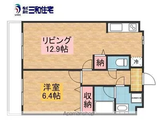 レスティア【1階】の間取り